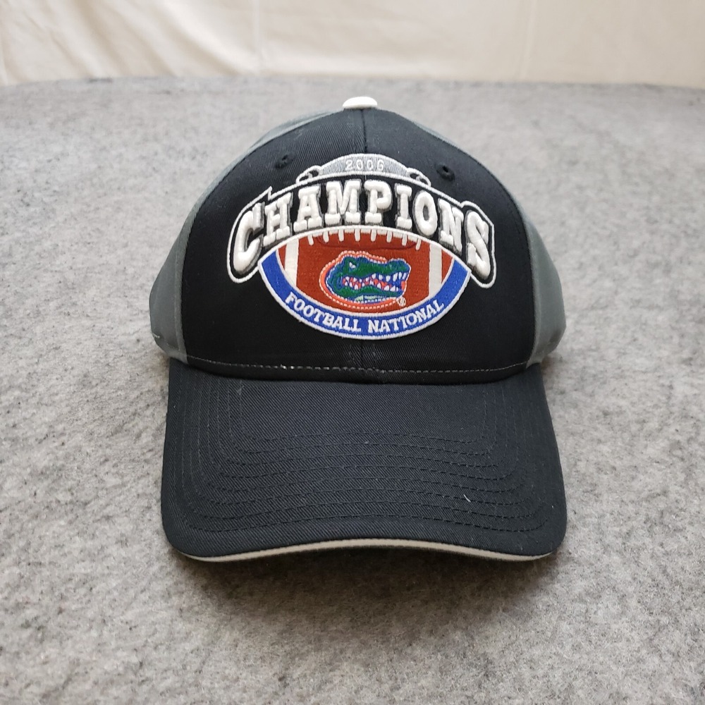 VINTAGE Florida Gators Hat Cap Snap Back Black College Football Champions A6 - Picture 1 of 9